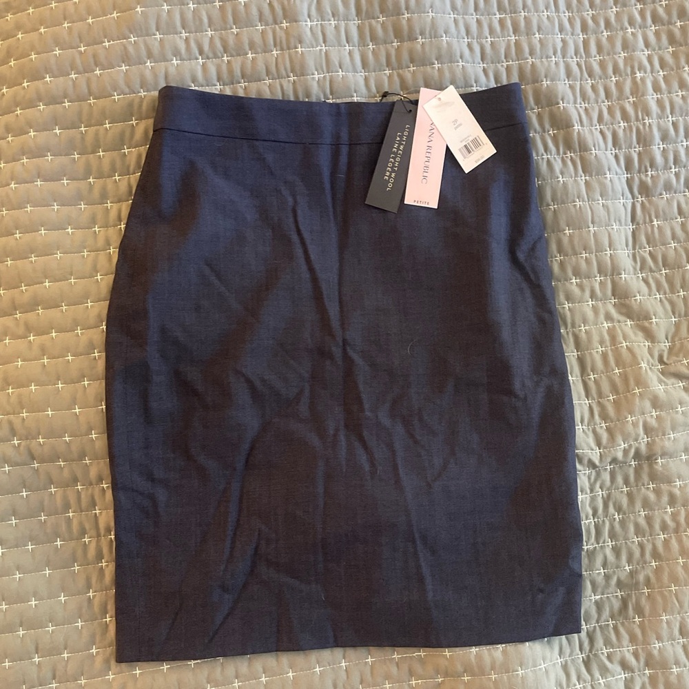 Banana Republic Petite Women's Navy Pencil Skirt